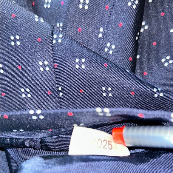 Ann Taylor Navy A-Line Skirt with Pattern - Picture 6 of 13